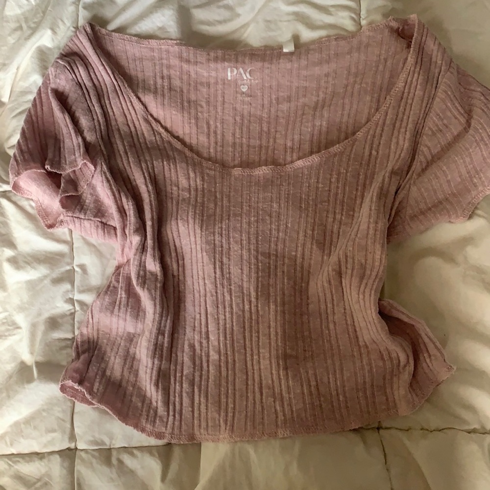Pink crop top